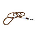 6-Foot K9 Explorer Campfire Orange Reflective Braided Rope Snap Dog Leash